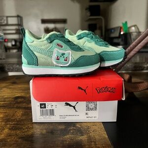 Puma Kids Green Pokémon Sneakers